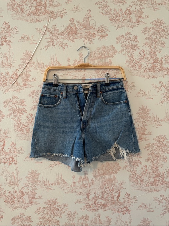 Abercrombie & Fitch Pants - Abercrombie & Fitch Distressed Blue Denim Cutoff Shorts